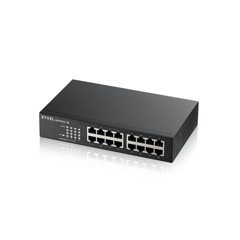 Коммутатор ZYXEL GS1100-16 (GS1100-16-EU0104F)