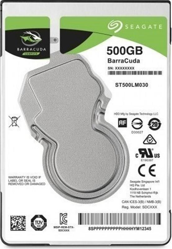 Накопитель HDD 2.5" SATA  500GB Seagate BarraCuda 5400rpm 128MB (ST500LM030)