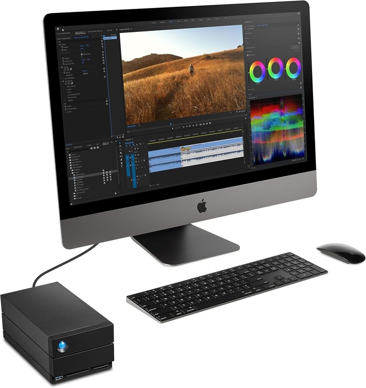 Зовнішній жорсткий диск 3.5" USB 28TB LaCie 2big Dock Black (STLG28000400)