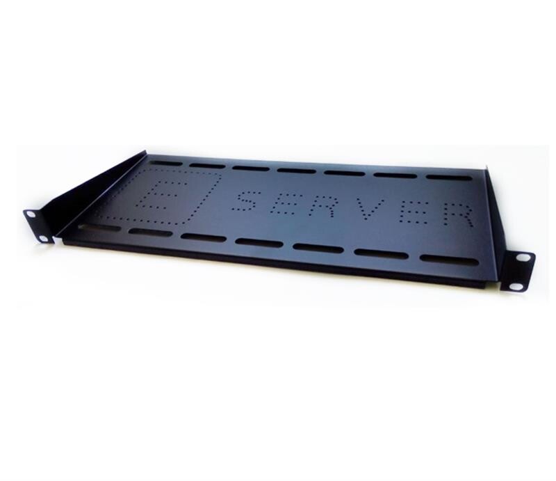 Полиця консольна (PK-1U-300-B) 300мм 1U 19, EServer, чорна