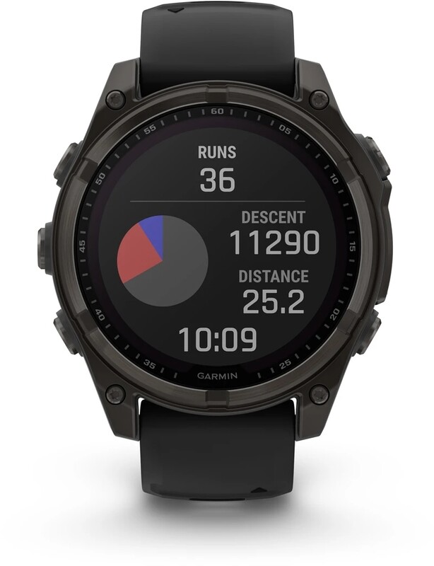 Смарт-годинник Garmin Fenix 8 47mm Sapphire Solar Carbon Gray DLC Titanium with Black and Pebble Grey Silicone Band (010-02906-11)