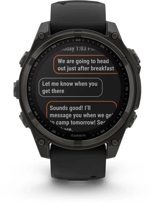 Смарт-годинник Garmin Fenix 8 47mm Sapphire Solar Carbon Gray DLC Titanium with Black and Pebble Grey Silicone Band (010-02906-11)