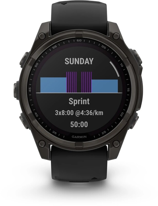Смарт-годинник Garmin Fenix 8 47mm Sapphire Solar Carbon Gray DLC Titanium with Black and Pebble Grey Silicone Band (010-02906-11)
