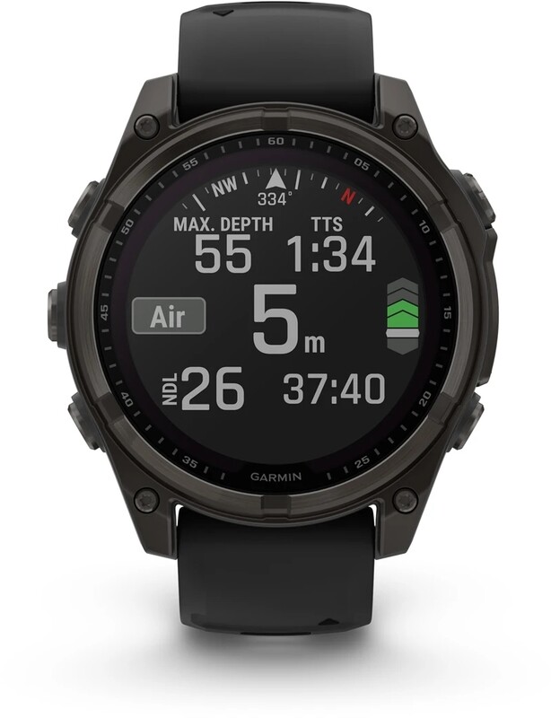 Смарт-годинник Garmin Fenix 8 47mm Sapphire Solar Carbon Gray DLC Titanium with Black and Pebble Grey Silicone Band (010-02906-11)