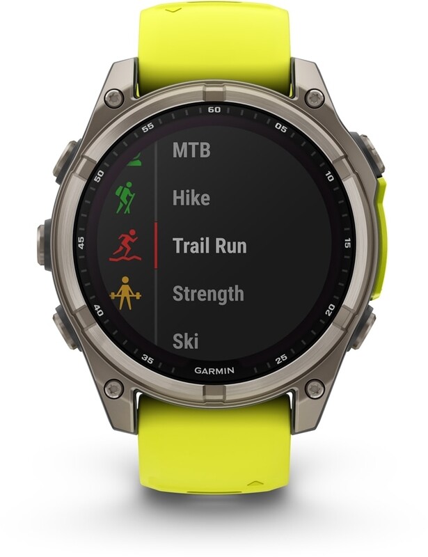 Смарт-годинник Garmin Fenix 8 47mm Sapphire Solar Titanium with Amp Yellow/Graphite Silicone Band (010-02906-21)
