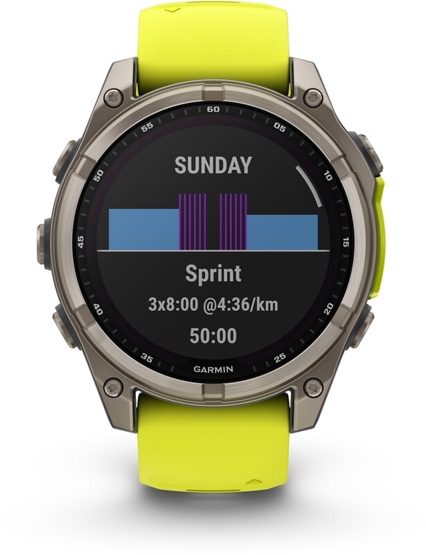 Смарт-годинник Garmin Fenix 8 51mm Sapphire Solar Titanium with Amp Yellow/Graphite Silicone Band (010-02907-21)