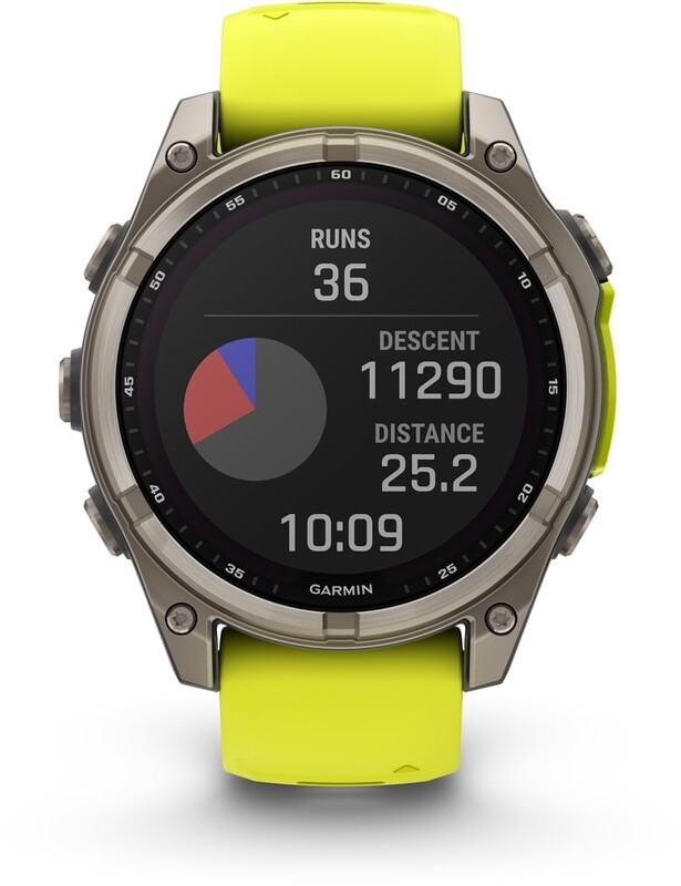 Смарт-годинник Garmin Fenix 8 51mm Sapphire Solar Titanium with Amp Yellow/Graphite Silicone Band (010-02907-21)