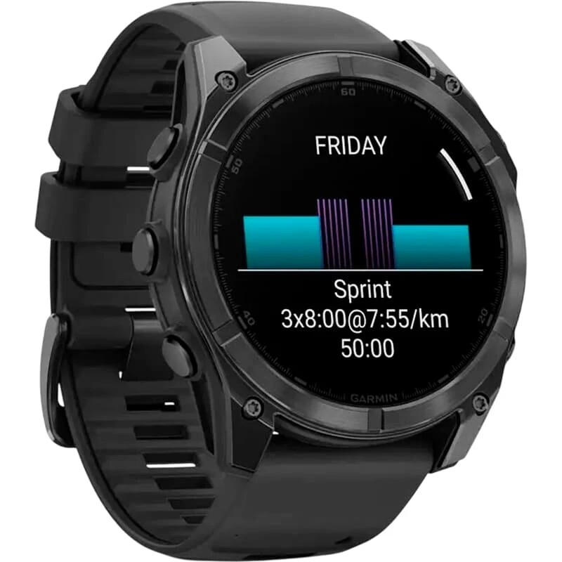 Смарт-часы Garmin Fenix 8 51mm AMOLED Slate Gray with Black Silicone Band (010-02905-00)