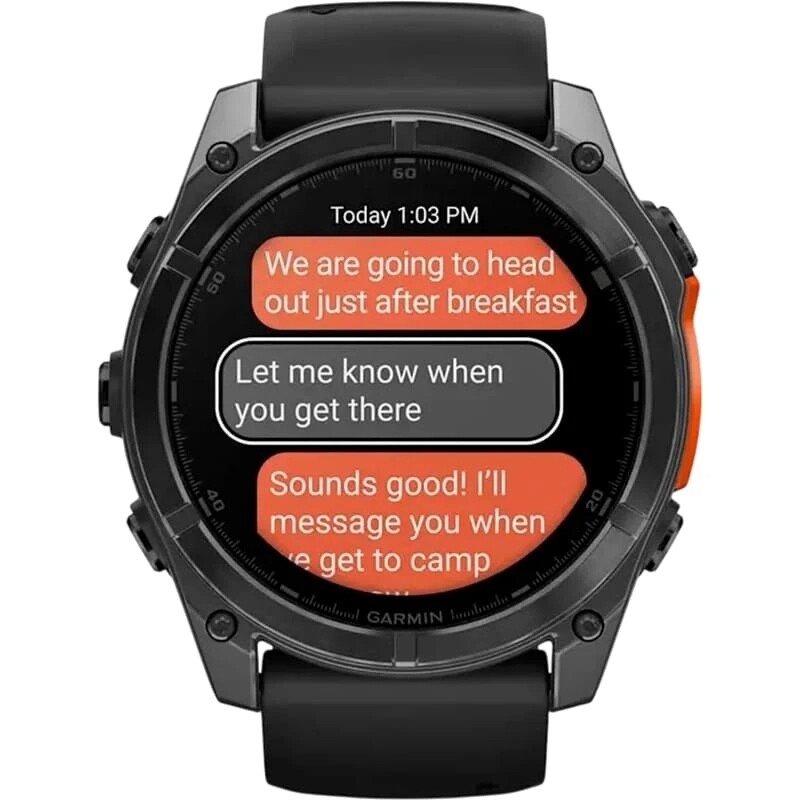Смарт-часы Garmin Fenix 8 51mm AMOLED Slate Gray with Black Silicone Band (010-02905-00)