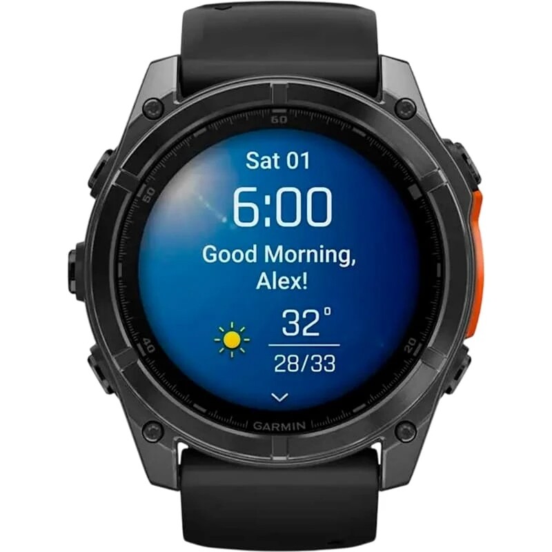 Смарт-часы Garmin Fenix 8 51mm AMOLED Slate Gray with Black Silicone Band (010-02905-00)
