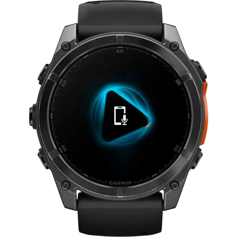 Смарт-часы Garmin Fenix 8 51mm AMOLED Slate Gray with Black Silicone Band (010-02905-00)