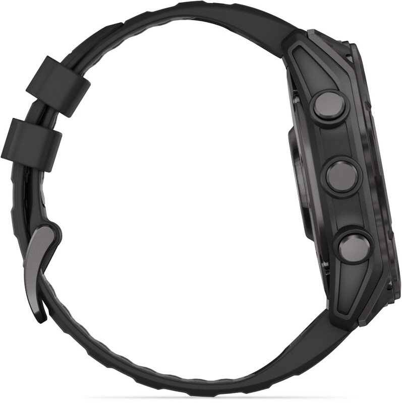 Смарт-часы Garmin Fenix 8 51mm AMOLED Sapphire Carbon Grey DLC with Black and Pebble Grey Silicone Band (010-02905-21)