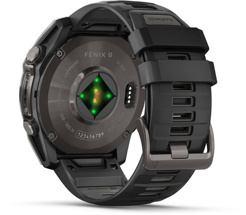 Смарт-часы Garmin Fenix 8 51mm AMOLED Sapphire Carbon Grey DLC with Black and Pebble Grey Silicone Band (010-02905-21)