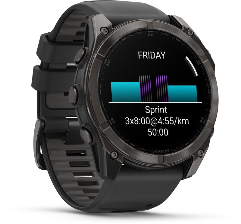 Смарт-часы Garmin Fenix 8 51mm AMOLED Sapphire Carbon Grey DLC with Black and Pebble Grey Silicone Band (010-02905-21)