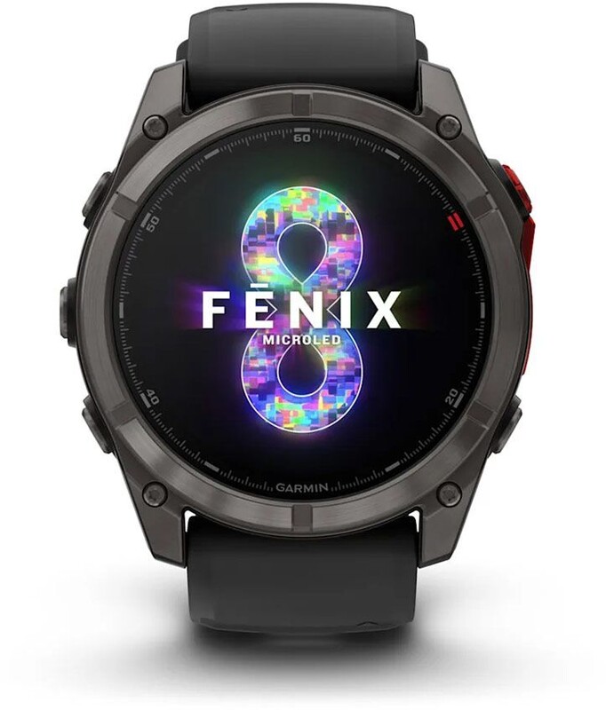Смарт-годинник Garmin Fenix 8 51mm MicroLED Sapphire Titanium Carbon Gray with Black and Pebble Grey Silicone Band (010-03380-05)