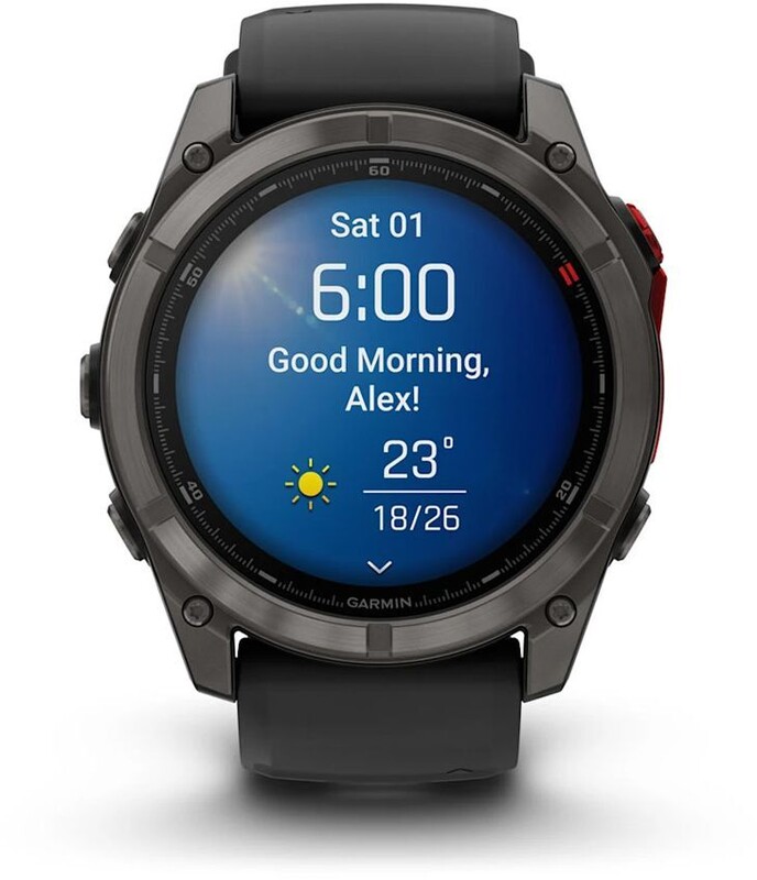 Смарт-годинник Garmin Fenix 8 51mm MicroLED Sapphire Titanium Carbon Gray with Black and Pebble Grey Silicone Band (010-03380-05)