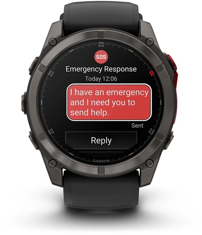 Смарт-годинник Garmin Fenix 8 51mm MicroLED Sapphire Titanium Carbon Gray with Black and Pebble Grey Silicone Band (010-03380-05)