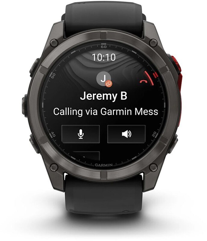 Смарт-годинник Garmin Fenix 8 51mm MicroLED Sapphire Titanium Carbon Gray with Black and Pebble Grey Silicone Band (010-03380-05)