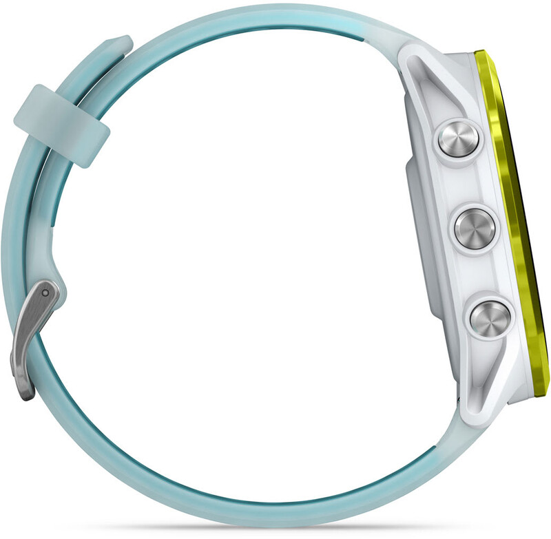 Смарт-годинник Garmin Forerunner 570 47mm Yellow Aluminum with Translucent Whitestone/Turquoise Band (010-02971-01)
