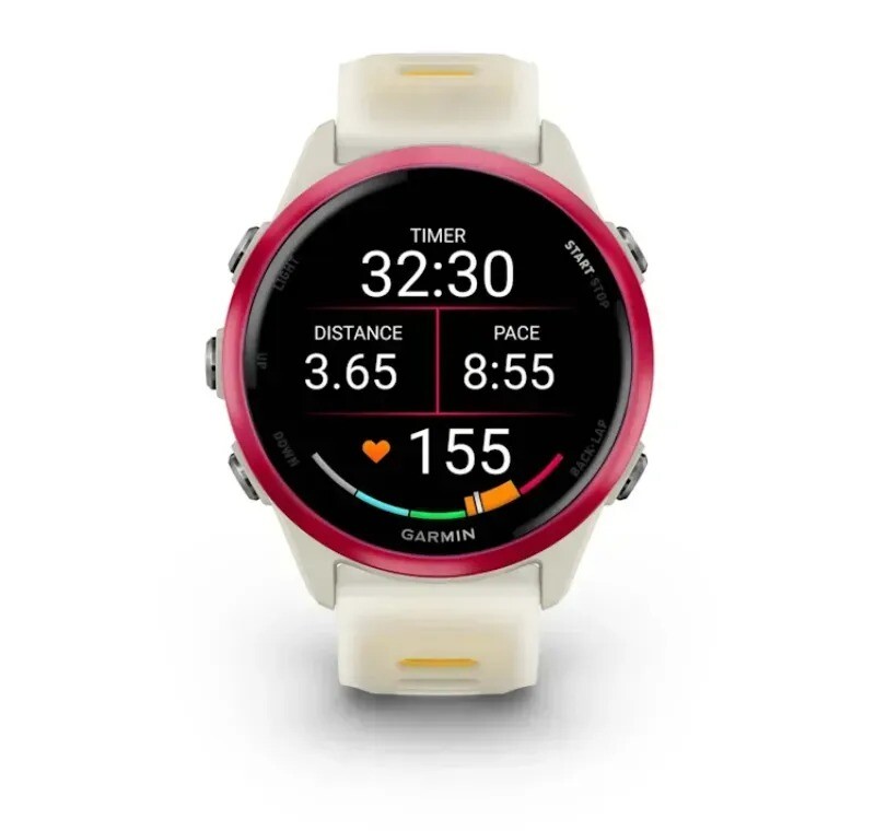 Смарт-часы Garmin Forerunner 570 42mm Raspberry Aluminum with Translucent Bone/Mango (010-02970-02)