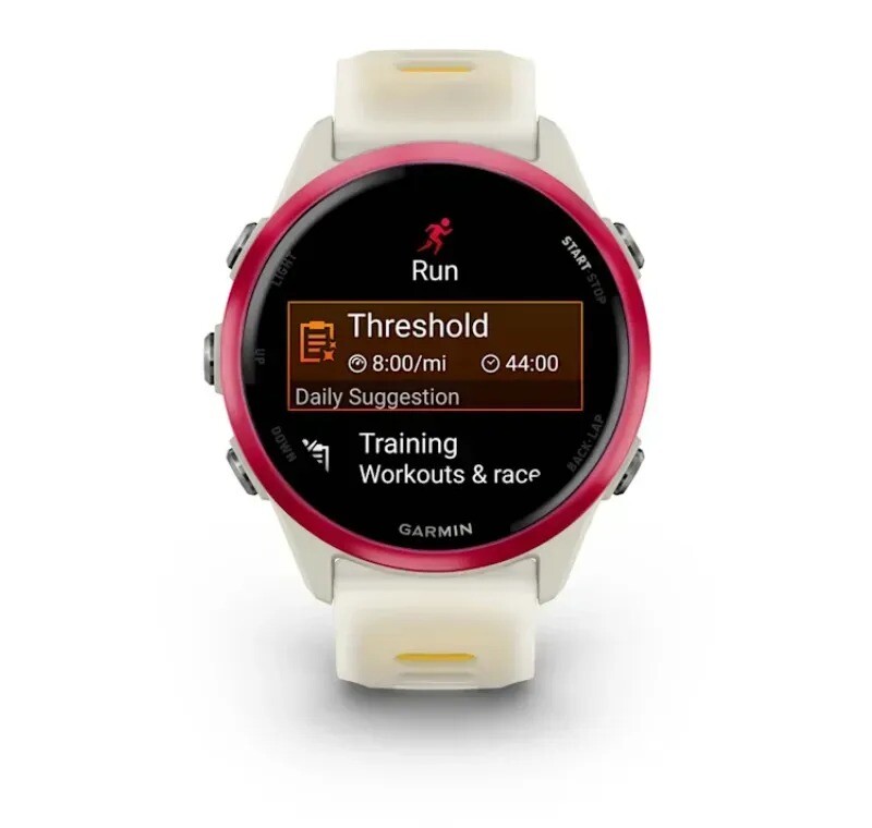 Смарт-часы Garmin Forerunner 570 42mm Raspberry Aluminum with Translucent Bone/Mango (010-02970-02)