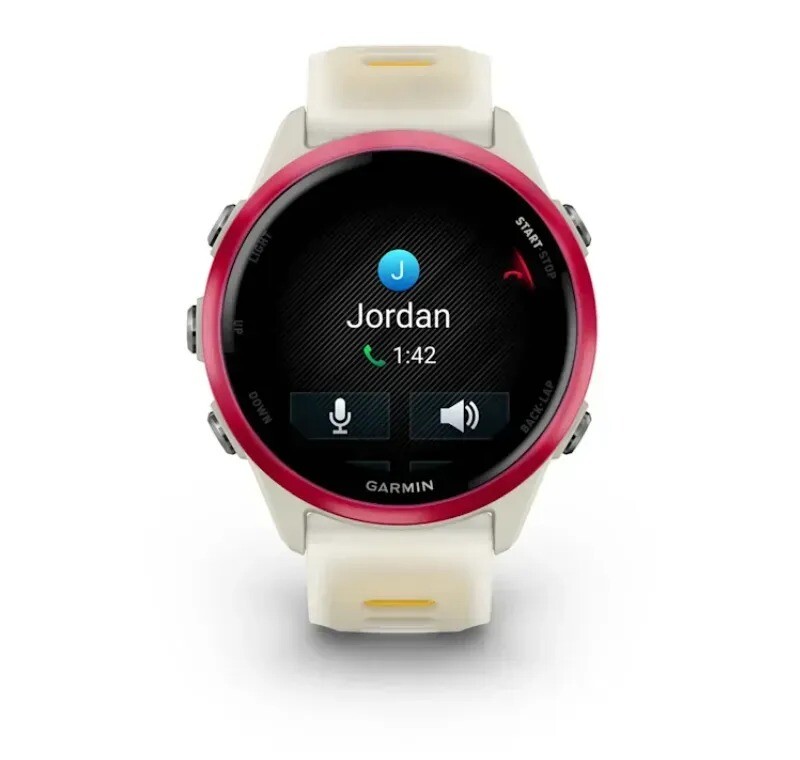 Смарт-часы Garmin Forerunner 570 42mm Raspberry Aluminum with Translucent Bone/Mango (010-02970-02)