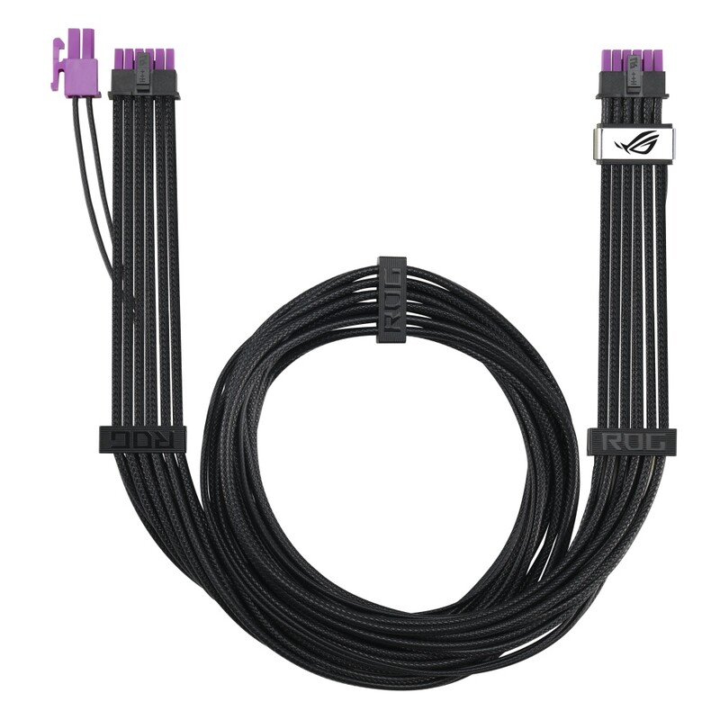 Кабель для відеокарти Asus ROG Equalizer 12V-2x6 ATX 3.1 & PCIe 5.1 Black (90YE00BN-B0QA00)