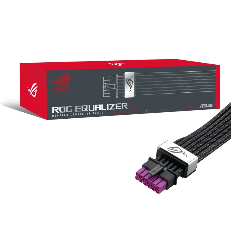 Кабель для відеокарти Asus ROG Equalizer 12V-2x6 ATX 3.1 & PCIe 5.1 Black (90YE00BN-B0QA00)