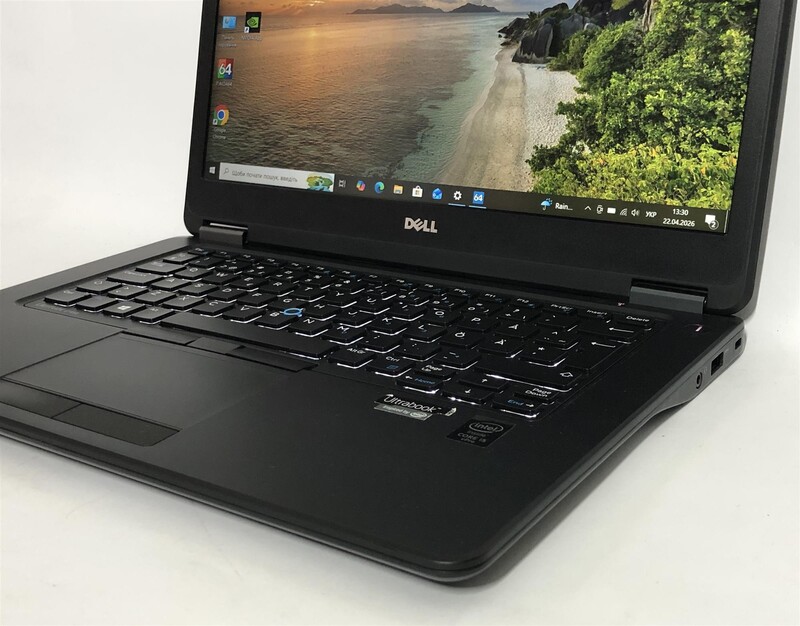 Ноутбук Dell Latitude E7450 / 14" FullHD IPS / i5-5300U / 8GB / 128GB SSD / NVidia GeForce 840M, 2GB / Win10Pro / Backlight - Б/в