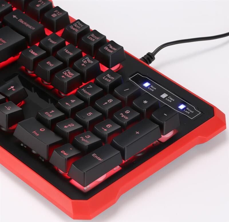Клавиатура Marvo K629G Multi-LED Black/Red USB
