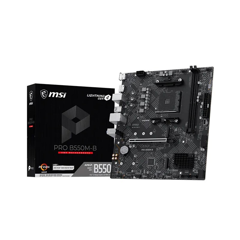Материнська плата MSI Pro B550M-B Socket AM4
