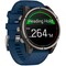 Фото - Смарт-годинник Garmin Quatix 8 47 mm AMOLED Marine Titanium Gray with Blue Silicone Band (010-02904-51) | click.ua