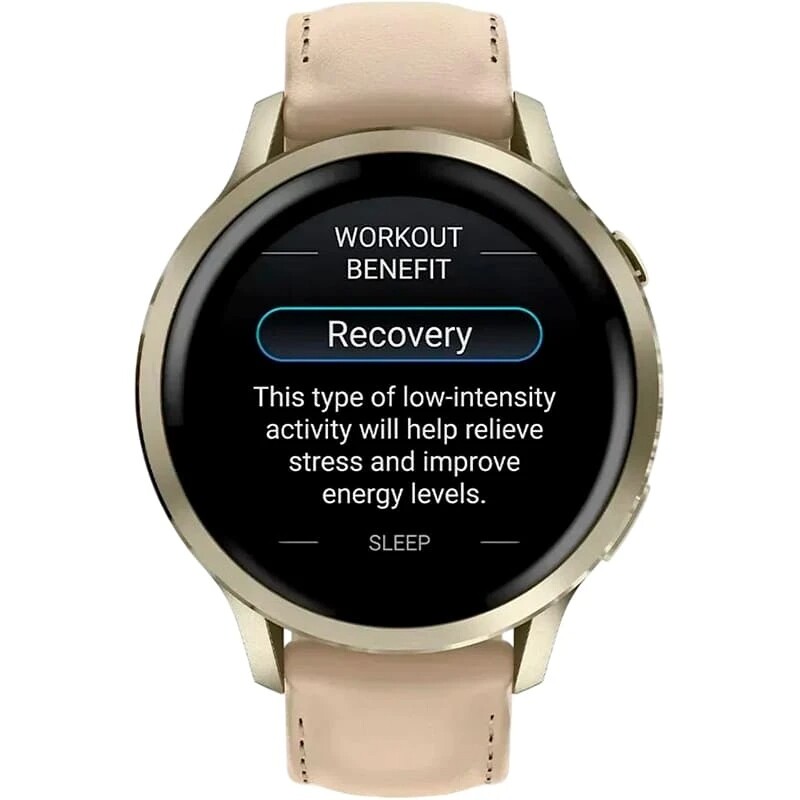 Смарт-часы Garmin Venu 4 41mm Lunar Gold with Bone Light Sand Leather Band (010-03013-03)