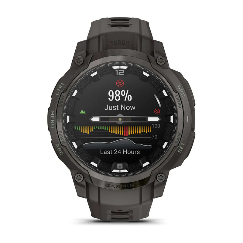 Смарт-часы Garmin Instinct Crossover AMOLED Charcoal Grey with Charcoal Grey Silicone (010-03398-00)