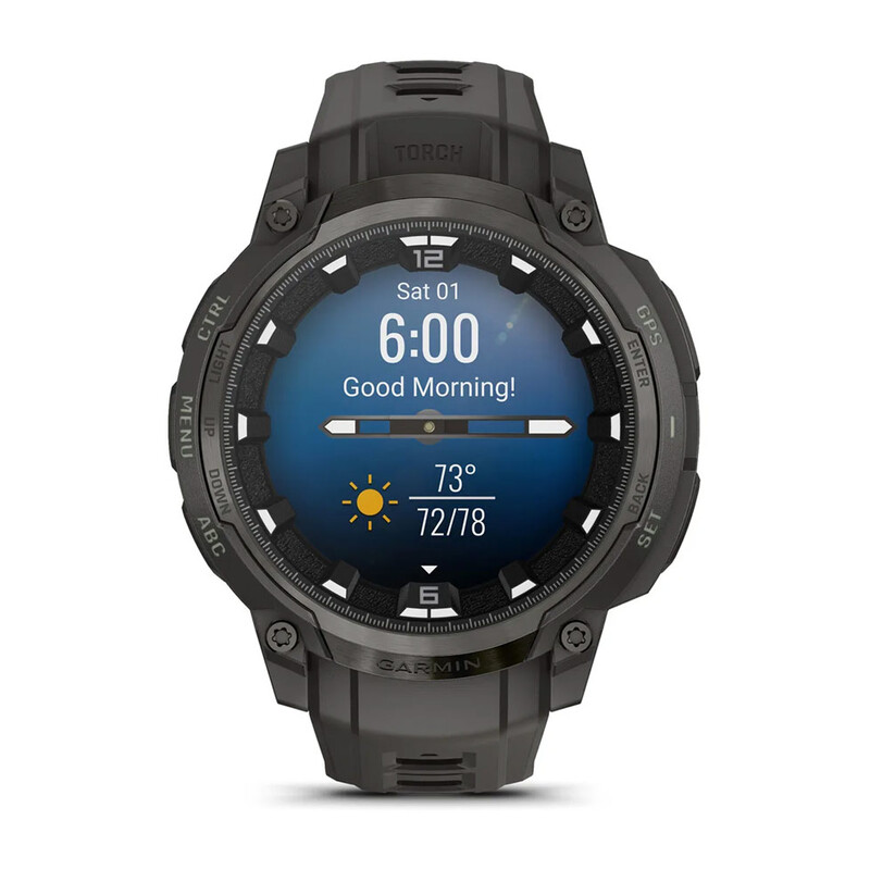 Смарт-часы Garmin Instinct Crossover AMOLED Charcoal Grey with Charcoal Grey Silicone (010-03398-00)