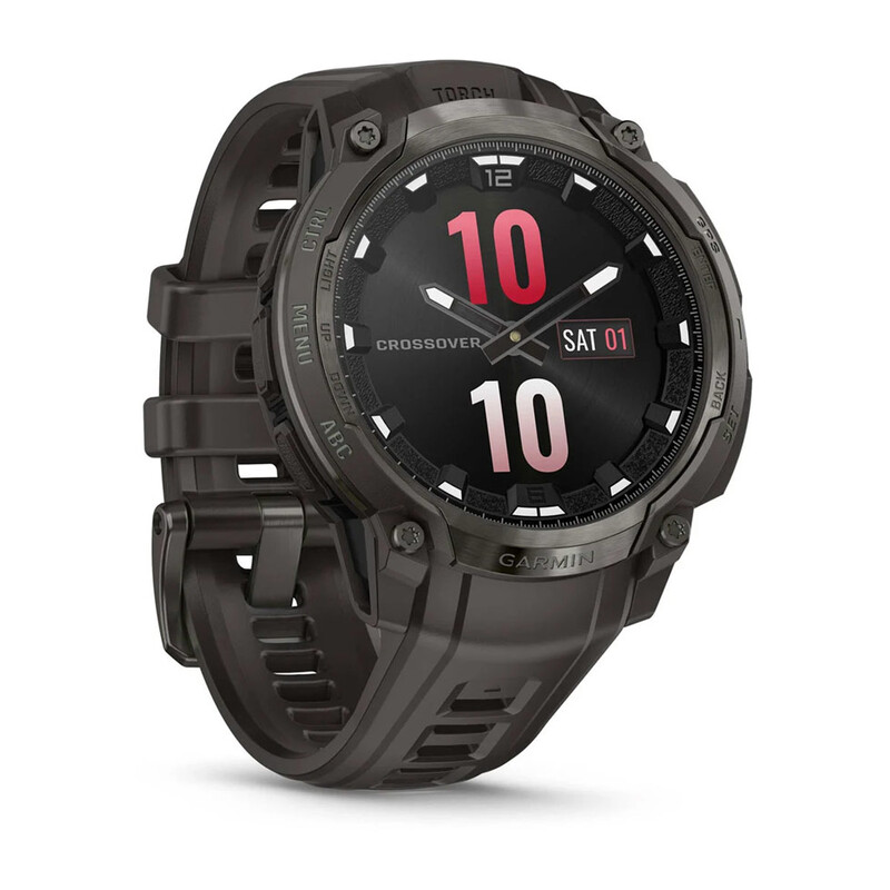 Смарт-часы Garmin Instinct Crossover AMOLED Charcoal Grey with Charcoal Grey Silicone (010-03398-00)