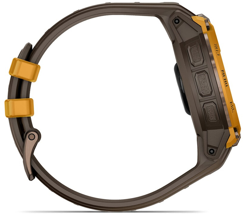 Смарт-годинник Garmin Instinct Crossover AMOLED Bronze Sunburst with Brown Yellow Silicone (010-03398-01)