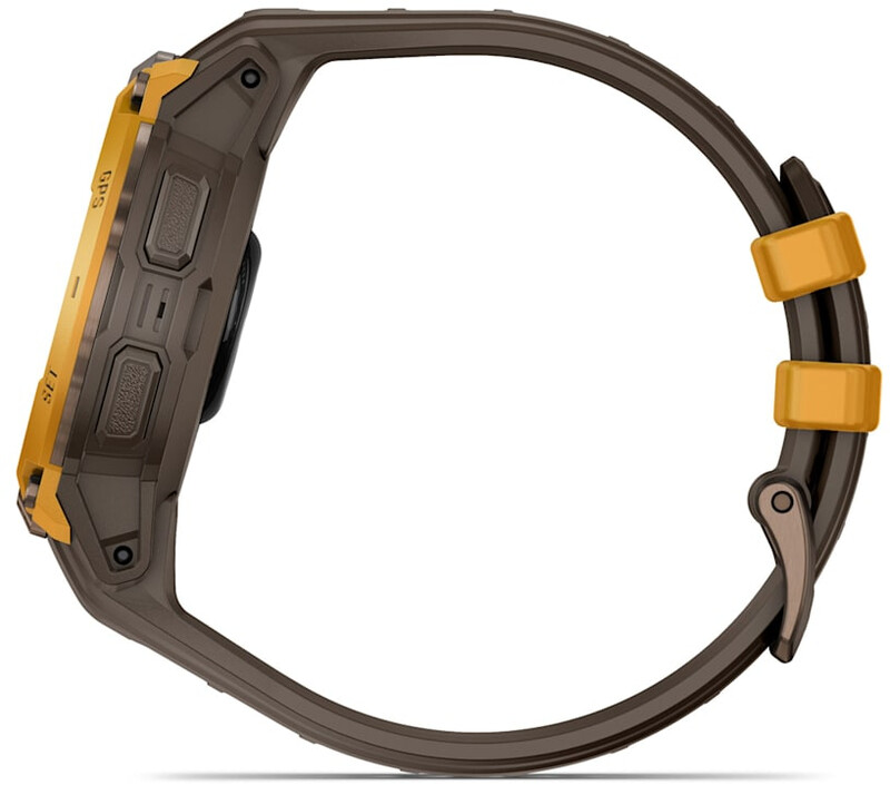 Смарт-годинник Garmin Instinct Crossover AMOLED Bronze Sunburst with Brown Yellow Silicone (010-03398-01)