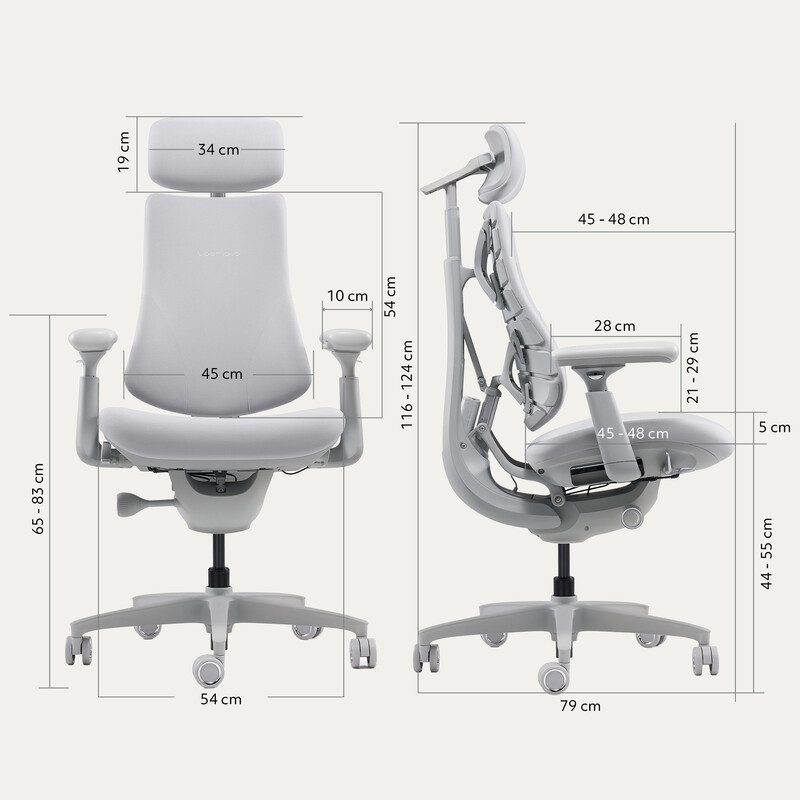 Крісло офісне LiberNovo Omni Space Gray 48 см (CP-GW-0000015-00-00)