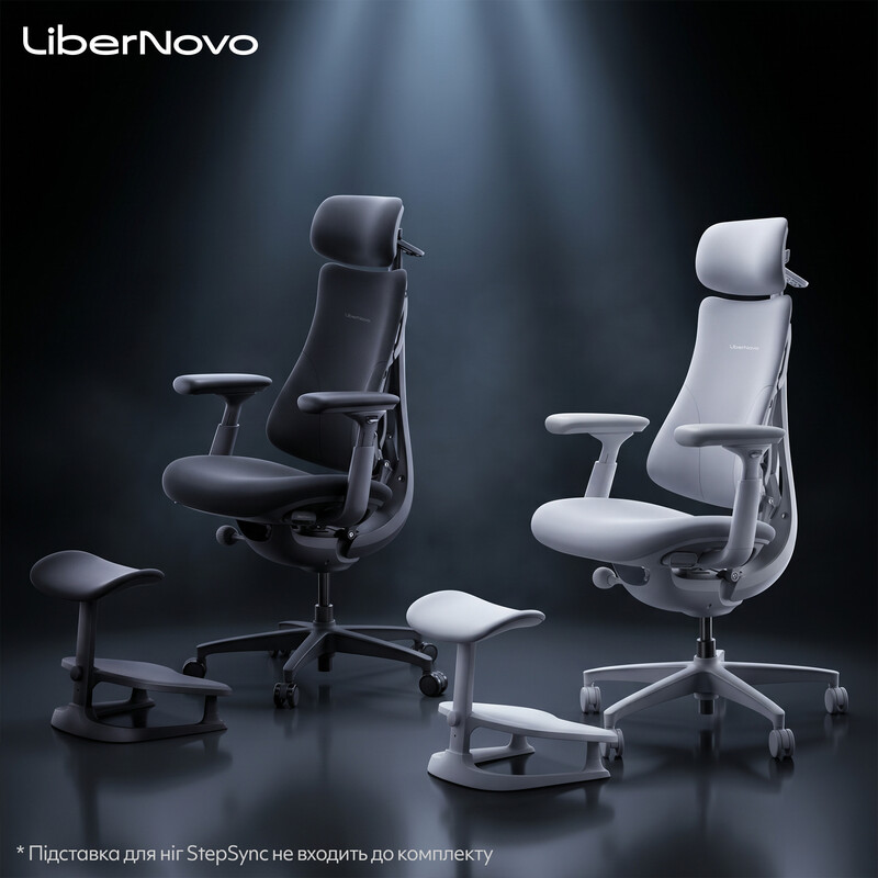 Крісло офісне LiberNovo Omni Space Gray 48 см (CP-GW-0000015-00-00)