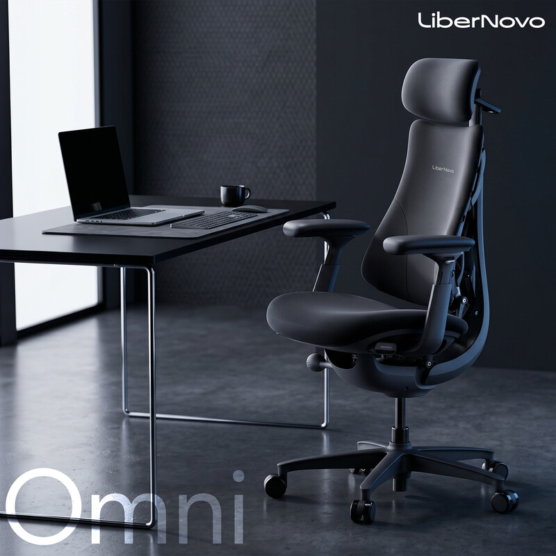 Крісло офісне LiberNovo Omni Midnight Black 48 см (CP-GW-0000015-00-01)
