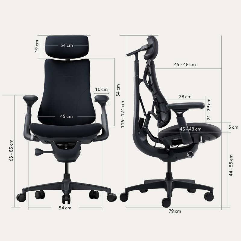 Крісло офісне LiberNovo Omni Midnight Black 48 см (CP-GW-0000015-00-01)