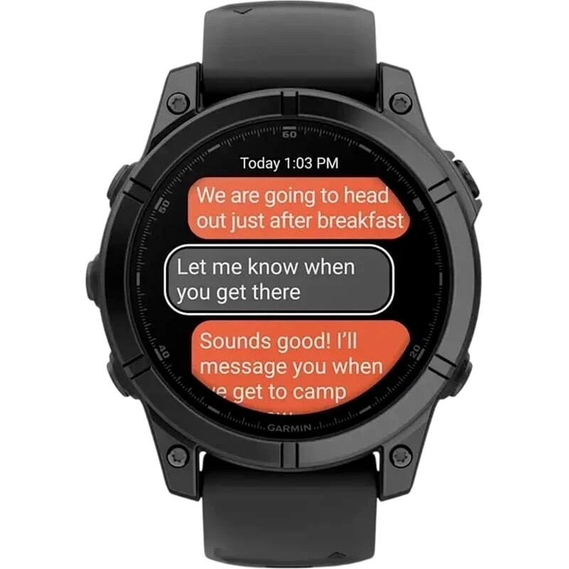 Смарт-часы Garmin Fenix E 47mm AMOLED Slate Gray Steel with Black Silicone Band (010-03025-01)