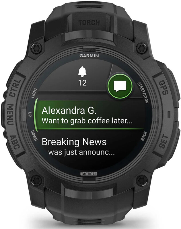 Смарт-годинник Garmin Instinct 3 50mm Tactical AMOLED Black with Black Silicone Band (010-03020-50)