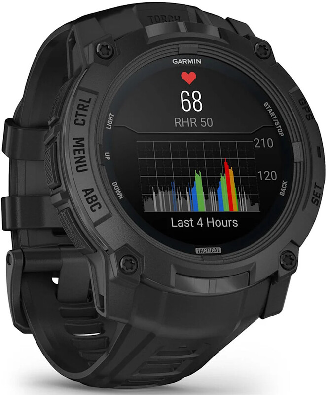 Смарт-годинник Garmin Instinct 3 50mm Tactical AMOLED Black with Black Silicone Band (010-03020-50)