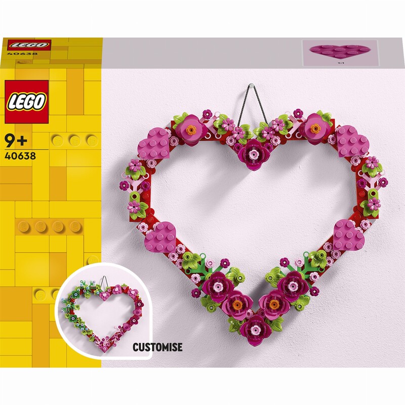 Конструктор LEGO Iconic Візерунок у вигляді серця (40638)