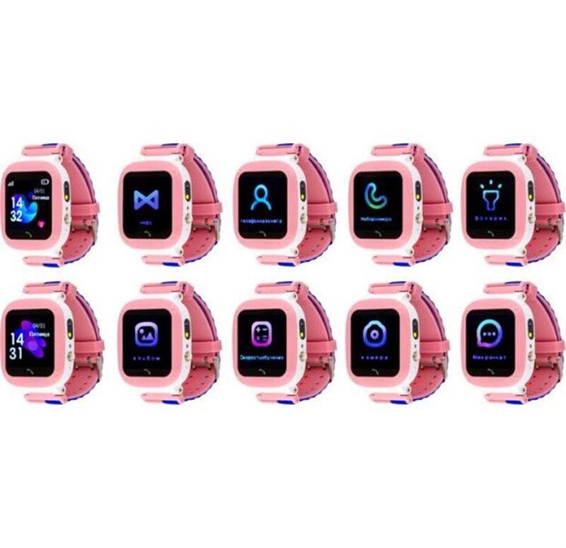 Детские смарт-часы AmiGo GO004 Splashproof Camera+LED Pink