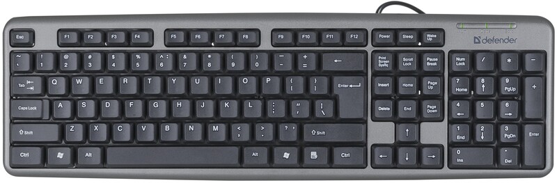 Клавіатура Defender Element HB-520 Grey (45521) PS/2