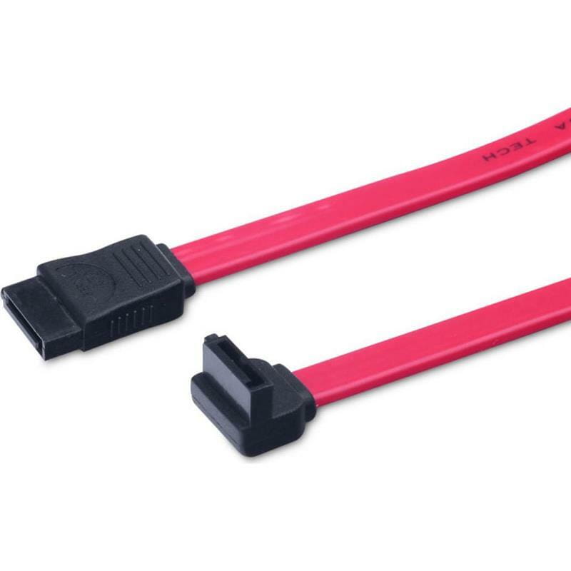 Кабель передачі даних Assmann (AK-400104-005-R) SATAIII-SATAIII, кутовий, 50см