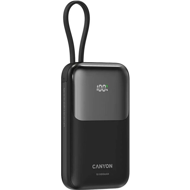 Универсальная мобильная батарея Canyon OnPower 101 10000mAh Black (CNS-CPB101BK)